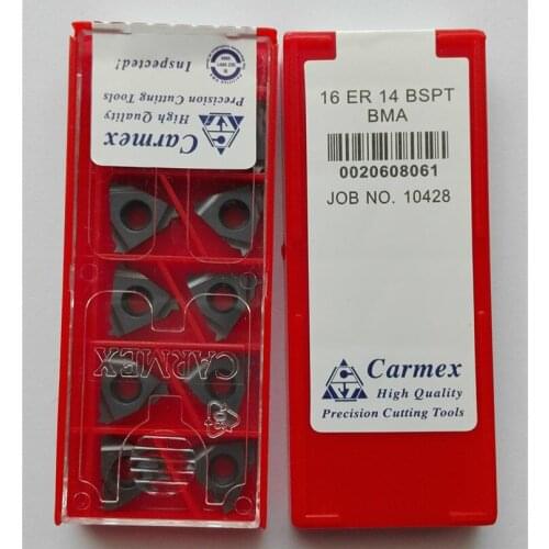 10PCS thread turning tool 16 ER 14 BSPT screw inserts insert cnc tool lathe BMA free shipping
