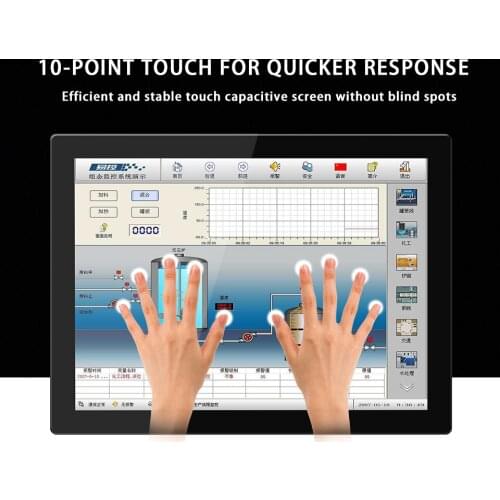 1000 nits China high quality 17 inch multi-point PCAP touch screen industrial grade monitor