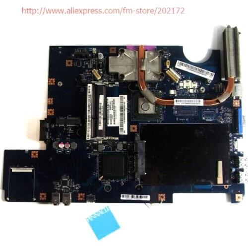 168002997 Motherboard for Lenovo G550 LA-5082P with heatsink instead of G555 LA-5972P 100% compatible and a free CPU