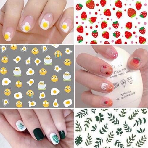 1PC HyunA ins Series 3D Nail Stickers Fashion Nail Art Watermark Manicure Decor Lovely Manicures Decoration