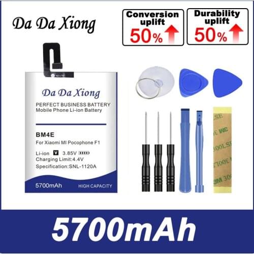 5400mAh 0 cycles BM4E Replacement Batteries For Xiaomi MI Pocophone F1 Poco F1 Mobile Phone Battery