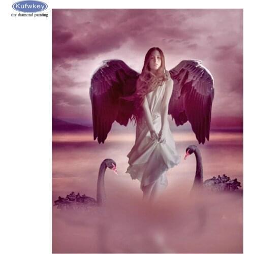 5d diamond painting Angel girl swan diy cross stitch kit full square round drill diamond embroidery mosaic Handmade gift decor