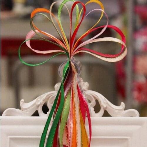 870Yards 3mm Gold Edge Satin Ribbons For Arts Crafts Sewing Christmas Wedding Party Embellishment Decoration Gift Wrap Pack Belt