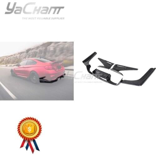 Car-Styling Carbon Fiber Forged Carbon Weave 2014-2019 F80 M3 F82 F83 M4 MAD Type 4 Style Rear Diffuser Lip