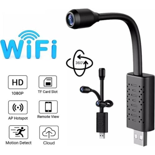 HD 1080P Mini Wifi USB Camera Motion Detection Wireless IP Cam Real-time Surveillance Video Loop Recording Smart Home Secret Cam