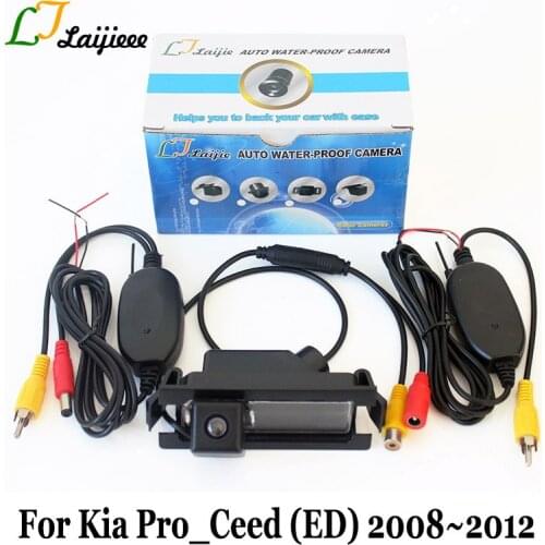 Wireless Parking Camera For Kia Pro_Ceed Pro Ceed ProCeed ED 2008~2012 / RCA AUX HD CCD Night Vision Car Reversing Camera