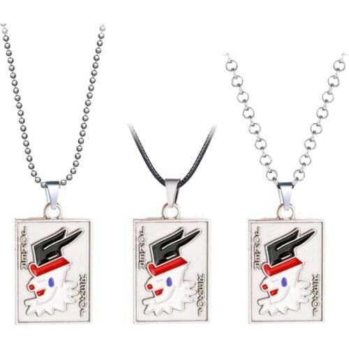 Anime Necklace Hunter x Hunter Hisoka Figure Logo Dog Tags Metal Pendant Chain Necklaces Women Choker Men Jewelry Fans Collares