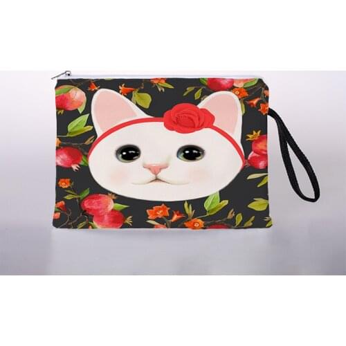 Japanese style ukiyoe print cosmetic bag lady makeup storage bag color travel storage bag