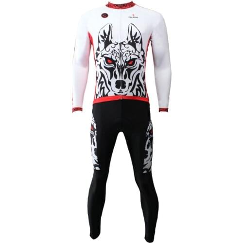 3D Wolf design bike jerseys for men 3xl plus size long sleeve mountain bike clothes personalised