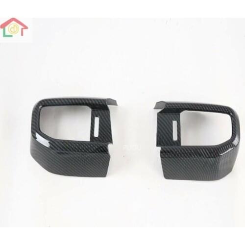 For Ford Explorer 2020 2PCS Carbon Fiber Middle Air Conditioner Outlet AC Vent Cover Cover Trims Accessories