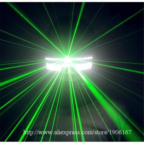 New Design Led Luminous Green Laser Glasses Christmas Halloween Decoration Laserman Show Glasses Stage Laser Show Eyewear