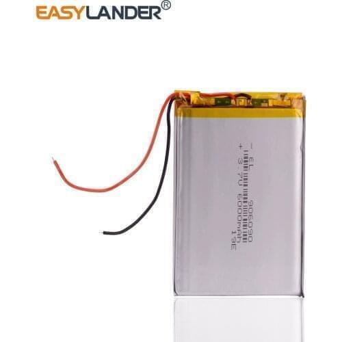 3.7 polymer lithium battery 906090 6000MAH GPS mobile power flat battery Rechargeable Li-ion Cell For Tablet MID Digital Product