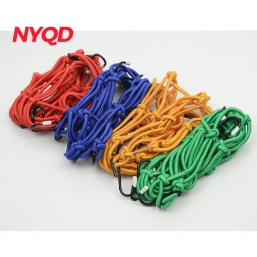 6 Hooks 30*30cm Motorcycle Mesh Net Bag Luggage Cargo Bungee Net Bag Storage Carrier Bag Helmet Holder for Motorcycle Scooter