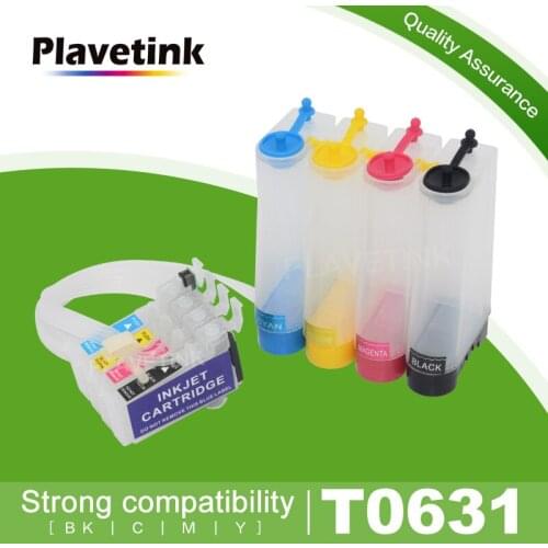 Plavetink Compatiable T0631 Continous Ink Supply System Ciss For Epson Stylus C67 C87 C87 Plus CX3700 CX4100 Printer