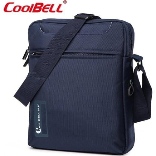 Cool Bell 10 10.6 inch Tablet Laptop Bag for iPad 2/3 /4 iPad Air 2/3 Men Shoulder Laptop Messenger Bag Small Crossbody Bag