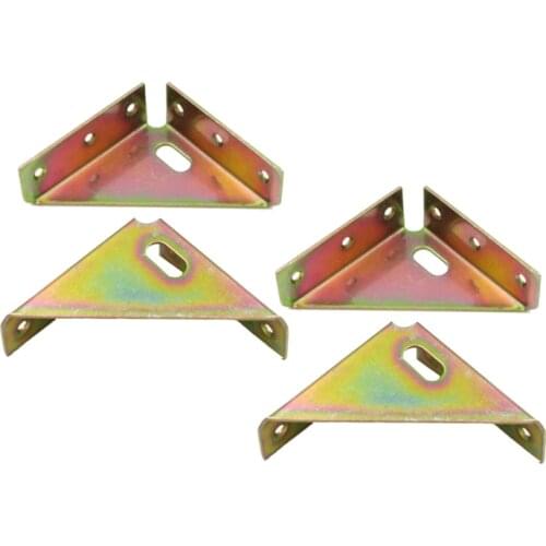 Thickened Angle Corner Bracket Three-Sided Fixed Corner Connector for Furniture Bed Support Fastener Hardware Accessories