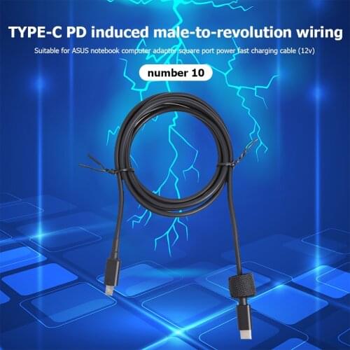 External Video Card Multi Monitor Adapter PD Male to Male Power Adapter Converter for ASUS 1.5m USB C Fast Charging Cable