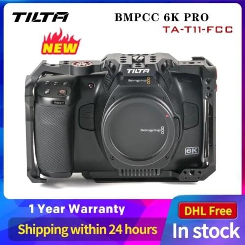 In stock TILTA BMPCC 6K Pro camera cage TA-T11-FCC TA-T11-B-B accessory Full and half cage shooting kit base plate tactical suit