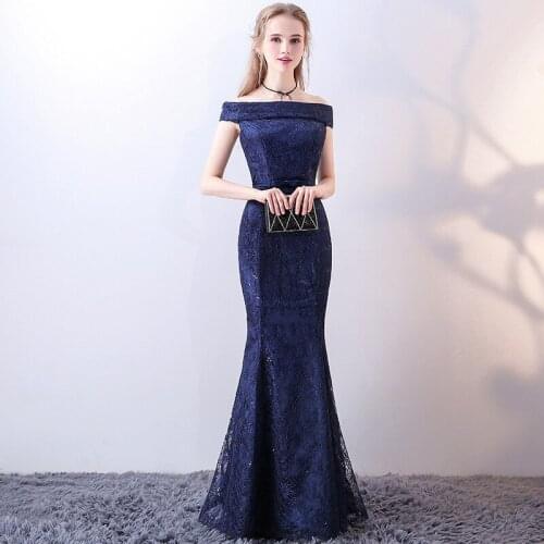 Beauty-Emily Lace Evening Dresses 2020 Long Vestidos Para Festa Sleeveless Floor-Length Lace up Wedding Party Girl Prom Dress