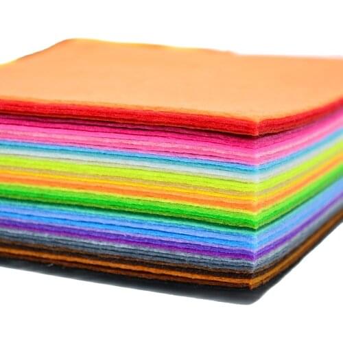 1mm Non woven fabric sheets Felts Fabric Of Home Decoration Pattern Bundle For Sewing Dolls Crafts