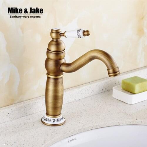 2016 bathroom faucet brass antique tap basin faucet vintage tap brass tap torneira banheiro basin mixer water bronze faucet