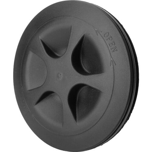 6 Inch High Quality Anti-Aging Kayak Boat Marine Seal Hatch Detachable Cover Kayak Marine Cover (Black)