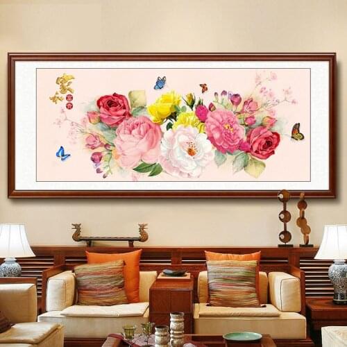 DIY 5D Sale Diamond Embroidery, Diamond Mosaic, Full, Rich Peony, Flower, Diamond Painting, Cross Stitch,3D, Decoration, Gift