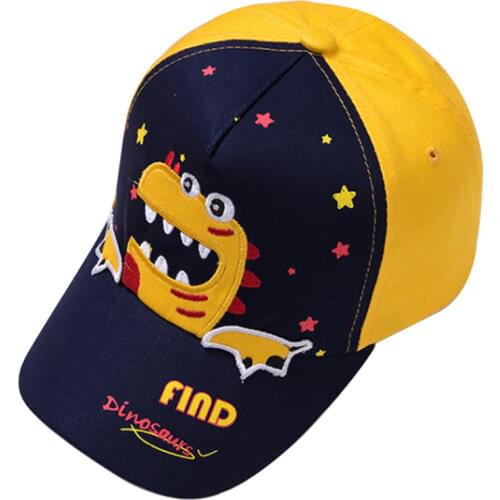Baby Kids Baseball Cap Dinosaur Hat for Children Boys Girls Cartoon Sun Caps Snapback 3-8 Years