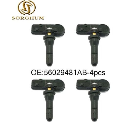 4pcs 56029481AB Tire Pressure Sensor for Jeep for Dodge Ram 1500 Compass Wrangler Grand Cherokee