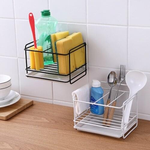 Sponge Holder Soap drain rack kitchen sink storage rack bathroom soap cosmetic storage rackpunch-free
