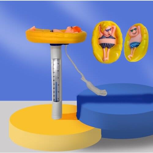 Eco-friendly ABS Lazy Floating Thermometer for Swimming Pool Hot Non-toxic Tasteless Tub Pond Tubs Pools Bath Water Durable