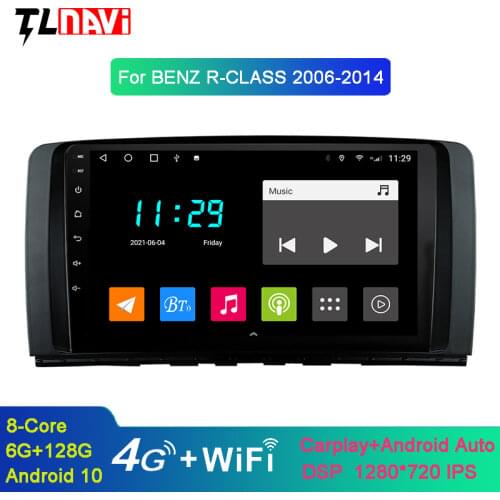 9 inch Android 10 Car DVD GPS Navigation for Benz R Class W251 R280 R300 R320 R350 GPS Radio Stereo
