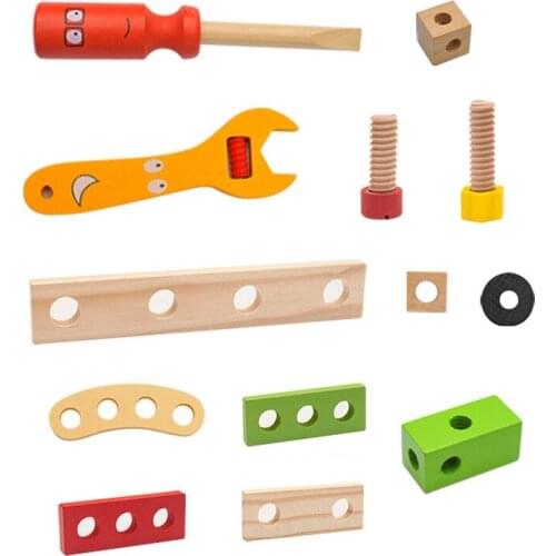 Toys Nut DIY Wooden Disassembly Screw Baby Multifunctional Repair Tool Hands-on Assembly Kids Simulation Set