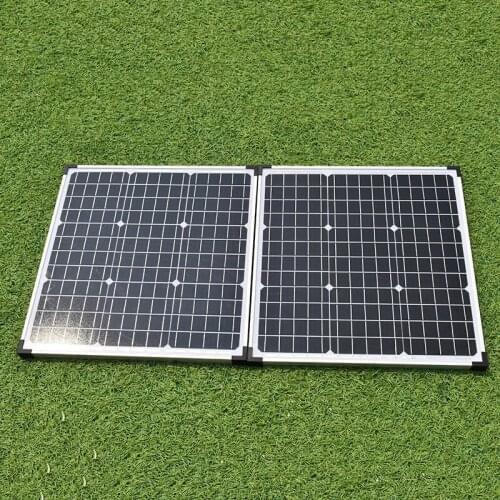Rigid Solar Panel Kit 12V 2PCS 50W Glass Plate100w Power Output Monocrystalline Solar Cell For Battery Charger