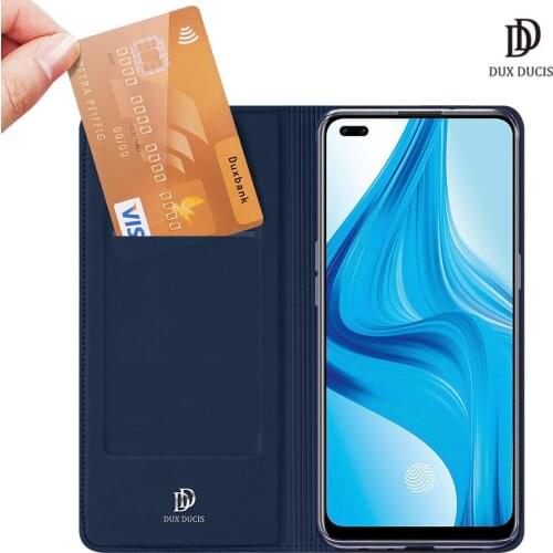 For OPPO F17 Pro/Reno4 F/Reno4 Lite/A93 Skin Pro Series Flip Cover Luxury Leather Wallet Case Full Good Protection Steady Stand