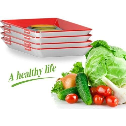 Creative Food Preservation Tray Food Fresh Keeping Fresh Spacer Organizer Food Preservate Refrigerator Food Storage Container 3