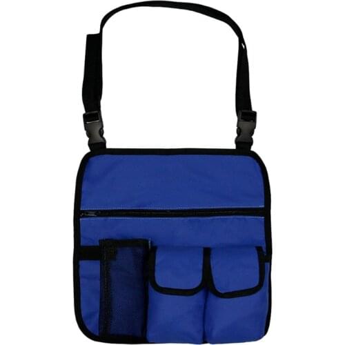 E56D Pouch Snack Bag with 4 Pockets for Outdoor Folding Camping Chair Armrest Organizer Beach Chair Hanging Storage
