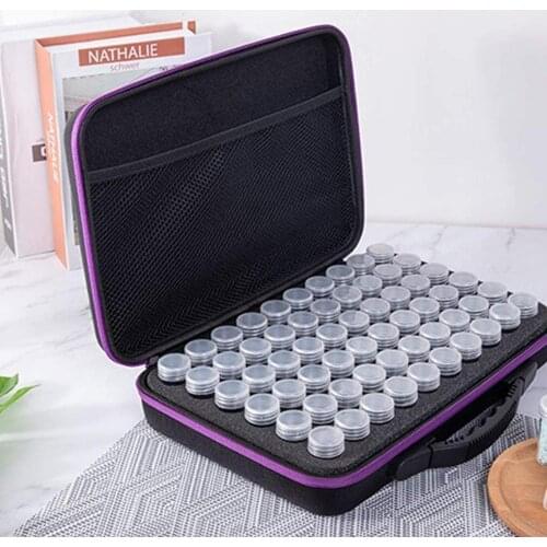 New Diamond Painting Accessories Carry Case Container Storage Box 60 Bottles diamant painting Hand Bag Tools
