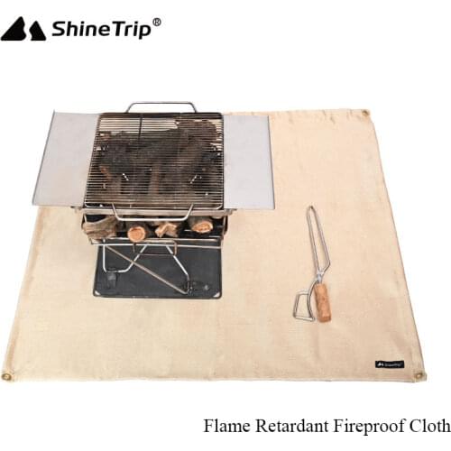 Camping Fireproof Cloth Flame Retardant Insulation Mat Blanket Glass Coated Heat Insulation Pad Outdoors Picnic Barbecue