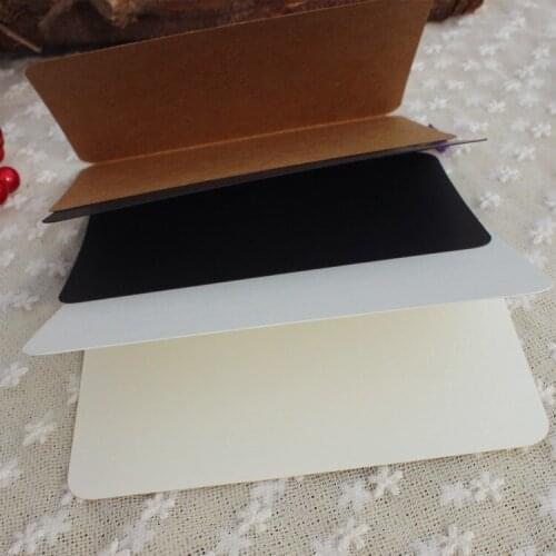 20*15cm Wish Greeting Card Scrap Booking Message Cards Kraft Paper Folding Blank Card DIY Creative Invitations Congratulation