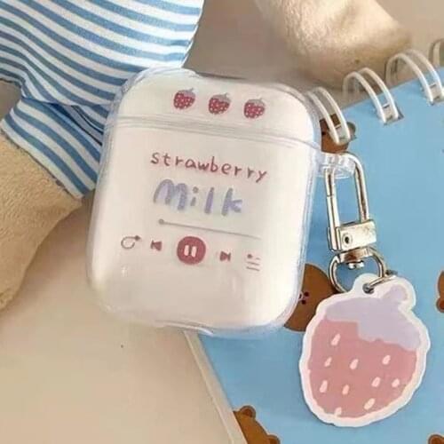 Anime Transparent Silicone Shell Cartoon Cute Case for Apple Airpods 3 Pro Wireless Earphone Cover Charging Box with Keychain