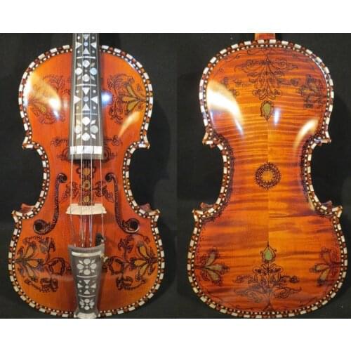 Deluxe fancy Norwegian fiddle 15" viola (4*5) of concert #10261