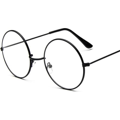 Vintage Round Glasses Frame Clear Lens For Men Metal Frame Spectacle Eye Glasses gafas De Sol Spectacle Plain Glasses