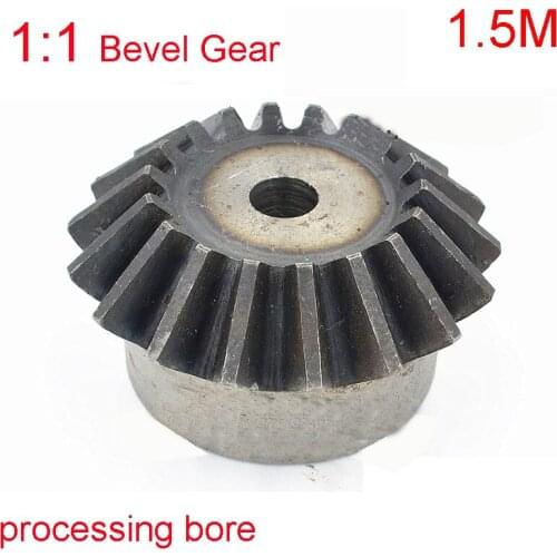 1.5M 15/16/17/18/19/20-35 Teeth Tapered Bevel Gear Wheel Process Hole For Motor