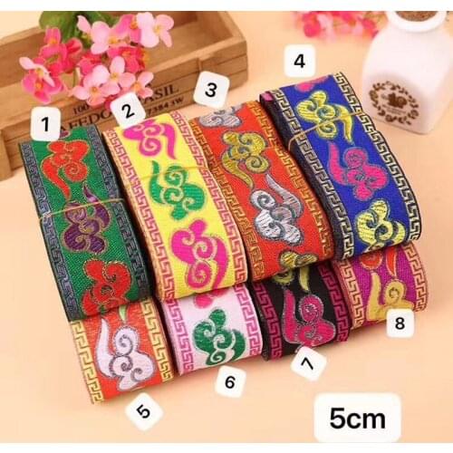 5cm ethnic style folk style nation style jacquard ribbon,jacquard webbing,garment ribbon,shoes ribbon,bag ribbon,QC05009K