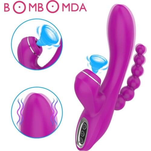 7*3 Speeds Rabbit Sucking Dildo Vibrator for Women Vagina Anal G Spot Clitoris Stimulator Female Masturbation Sex toys Vibrators