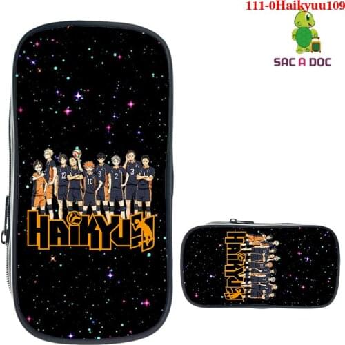 Anime Bags 3D Haikyuu Pencial Case Large Capacity Pencil Case Kawaii Pencil Case School Pen Case Supplies Pencil Bag School Box