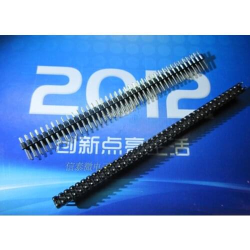 Free shpping (20pcs/lot) 2.54mm 2*40 Pin Male Double Row Pin Header Strip