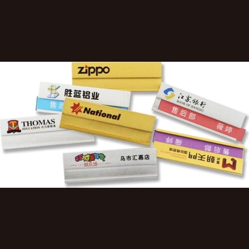 Free shipping 20pcs/lot customized name badge; metal name plate; badge holder; name holder nb15