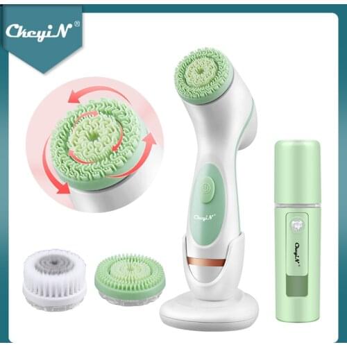 CkeyiN Electric Facial Cleansing Brush 3 In 1 Face Brush Massager Skin Gentle Exfoliating Deep Cleansing + Mini Water Sprayer 51